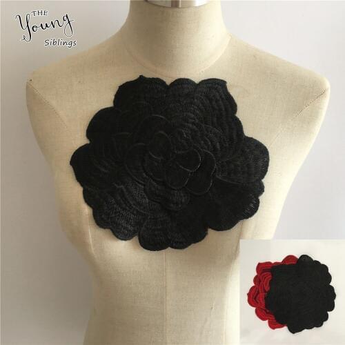 New arrive Flower Lace colla Embroidery Applique Lace Neckline Trim Sewing DIY Clothing Decoration Accessories 1 pcs sell