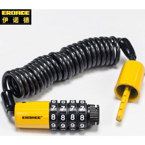 【New store 】 Antirust Kirsite Steel Cable Bike Lock Ultra Light Stretching Password Bicycle Accessories Sturdy Helmet Waterproof