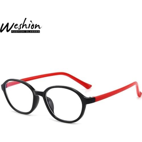 2021 Children Glasses Frame Candy Color Kids Cheap Anti-blue Light Eyeglasses Boys Girls Optic Oval Cellphone Eyewear UV400