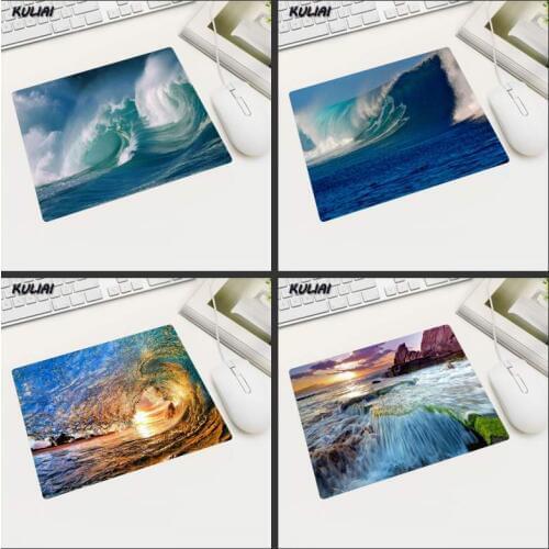 XGZ Creative Seascape Surf Home Office Rubber Anti-slip Mouse Pad Three Sizes Can Also Be Used As Home Decor Tea Cup Mat
