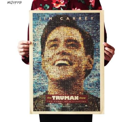 Movie The Truman Show Kraft Paper Poster Home Room Wall Decoration Painting 50.5x35cm