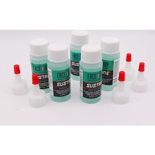 5 Pcs Professional Face and Body Sustainine Blue Gel For Tattoo &Permanent Makeup Eyebrow/Eyeline/Lip Operation