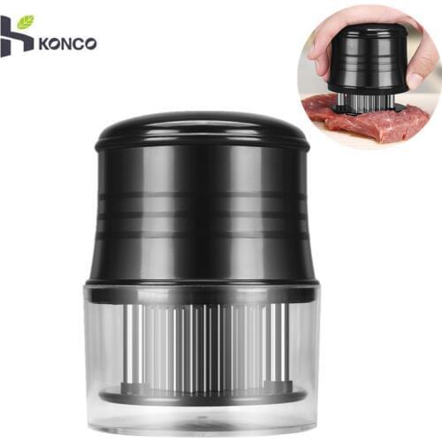 KONCO Professional Beef Needle Meat Tenderizer 56 Stainless Steel Blades for Steak Chicken Fish and Pork Kitchen Tools