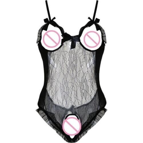 Sexy Lingerie for Women Lace Dress Sexy Lingerie Pornos Suit Erotic Underwear Suspender mesh Jumpsuit Exotic Apparel Sexy