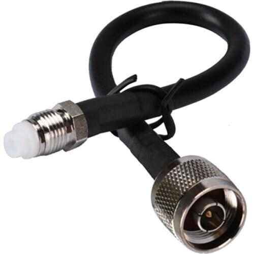 Superbat WLAN N Plug Straight to FME Jack Pigtail Cable LMR195 50cm RF Coaxial Jumper Cable Assembly for Wireless