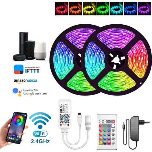 LED Strip Lights RGB 20M 15M 10M SMD 5050 LED Tape Lights Color Changing LED Strip Lights with Remote for Home Lighting Kitchen