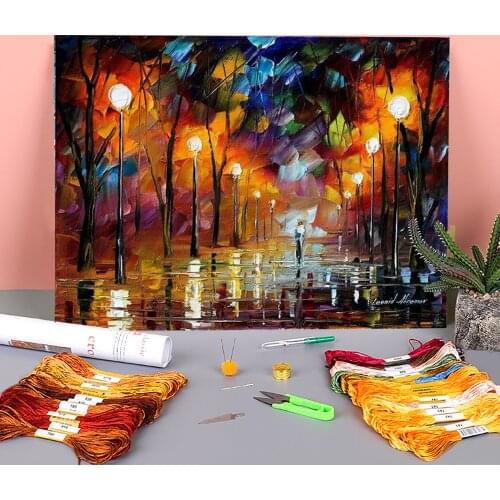 Flower Vase Diy 11ct s Needlework Set Printed Cotton Thread Home Decoration Hot Sale Printed Floss