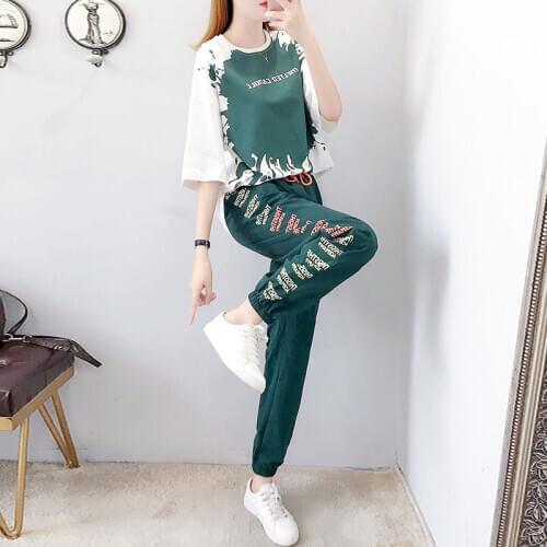 Womens clothing two piece set womens sportswear wifes pants and tops plus size 2 piece tops cute winter sports woman
