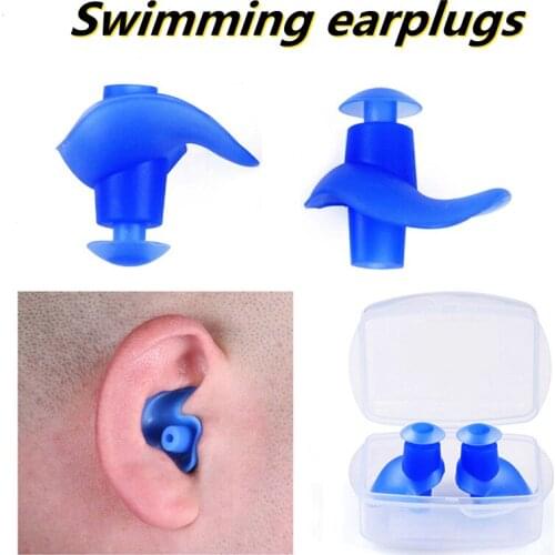 1 Pair Soft Ear Plugs Swimming Silicone Waterproof Dust-Proof Earplugs Diving Water Sports Swim Swimming Anti-noise Accessories
