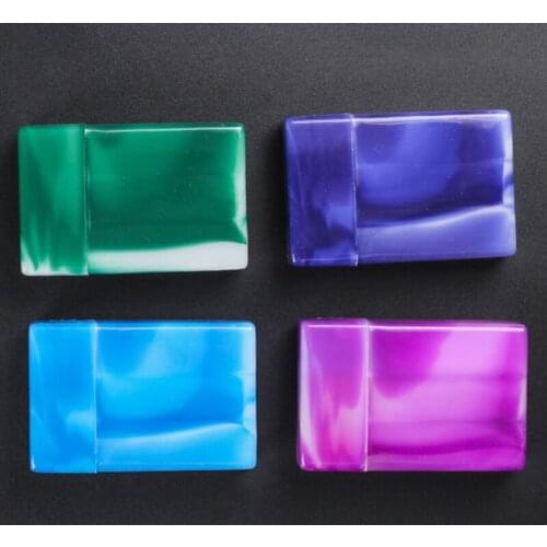 11XC King Size Box Flip to Open Plastic Cases Marbled Multi Color Cigarette Holders 1PC