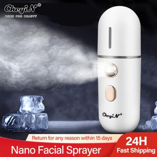 12ml Mini Nano Mist Sprayer Rechargeable Facial Steamer Cool Mist Face Hydrating Device Skin Water Spa Moisturizing Humidifier