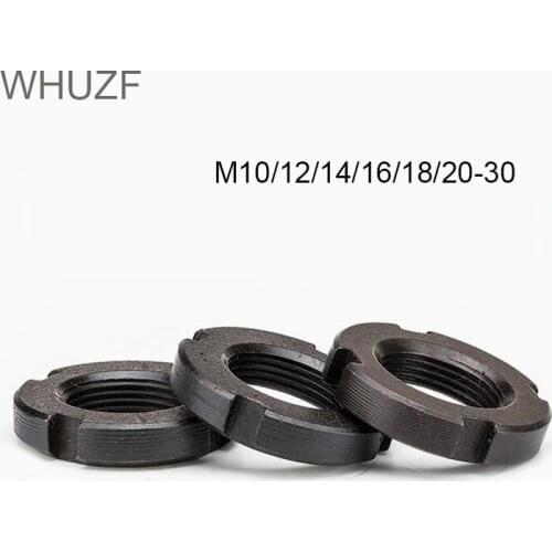 2/5pcs GB8121 M10 M12 M14 M16 M18 M20 M22 M24 M25 M27 M30 M33 Round Nut Slotted Nut Four Slot Nut GB812