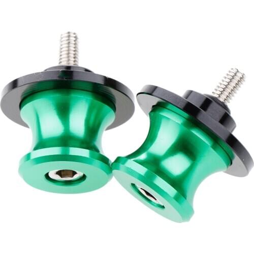 2pcs Motorcycle Swing arm Sliders Spools CNC Swing Arm Stand Screw