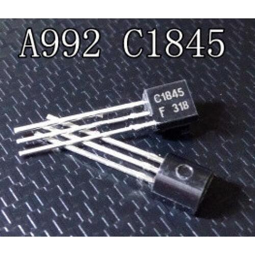 20PCS/LOT 2SA992 2SC1845 TO92 10pairs (10PCS A992 + 10PCS C1845) hi-fi the tube new original