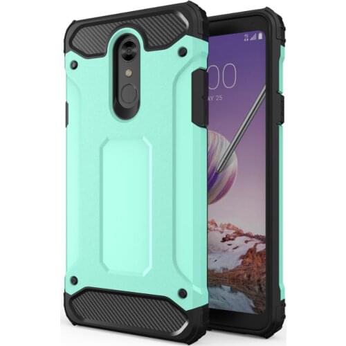 200 pcs For LG Stylo4 Stylo3 Shockproof Matte 2 in 1 Hybrid Armor TPU Phone Case for LG K10 K10 pro