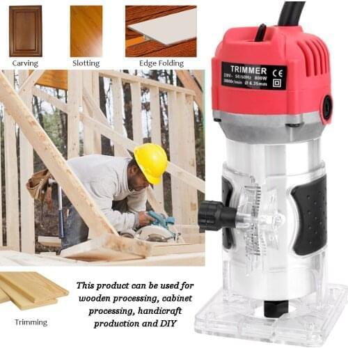 220V 800w 30000rpm Wood Router Tool Electric Trimmer Woodworking Machines Power Carpentry Trimmer Tool Electric Trimming Machine
