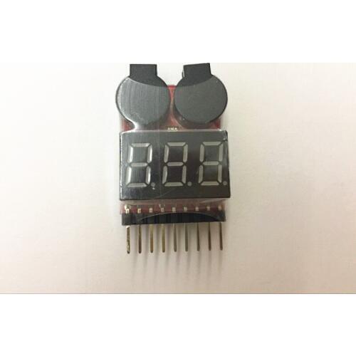 3.7 - 30 v 1 - 8 s / fe / li ion lipo battery low voltage alarm sound 2in1 tester