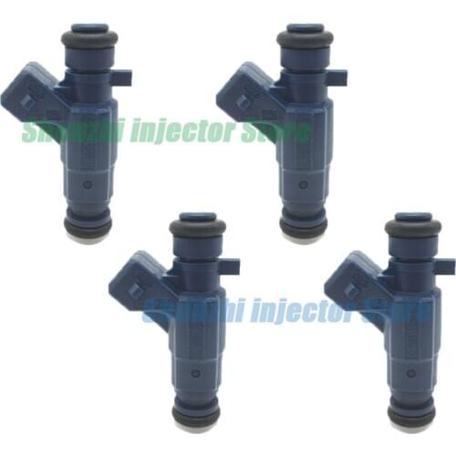 4pcs 0280156166 Fuel Injector Bico For BYD F3 zhongtai ZT racing SM Roewe 350 geely maple 1.6L Nozzle Replacement 0 280 156 166