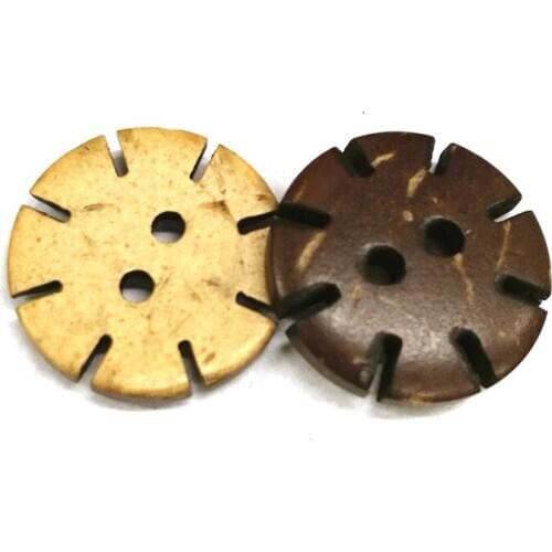 500PCS 20L 12.5mm Coconut Sewing Buttons 2 Holes Snowflake Replacement For Clothing Overcoats Sweater Scrapbook Decoration