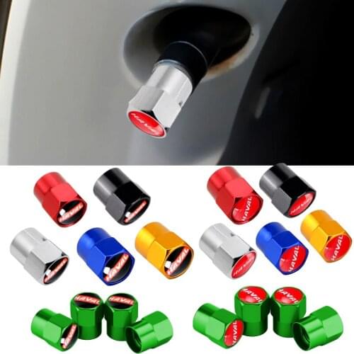 Car Accessories Tire Valve Stem Caps Rim Sticker Valve Cover For Haval Logo For Haval H6 Coupe H7 H8 H9 Korna H3 M2 Tabanca M4