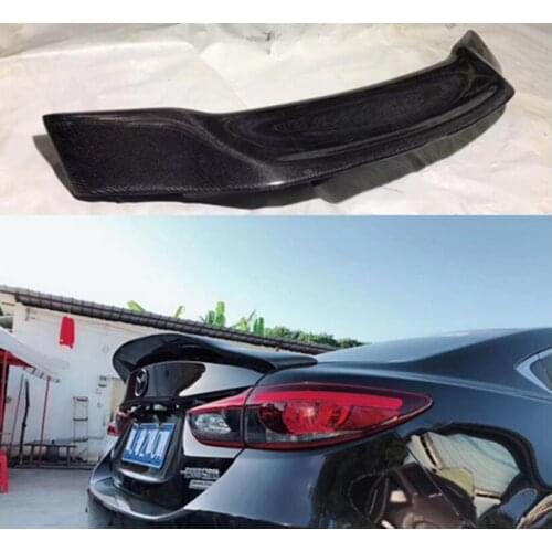 Carbon Fiber Car Rear Wing Trunk Spoilers R style Fits For Mazda 6 Mazda 3 Axela Sedan Mazda Mazda 6 Atenza 2003-2019