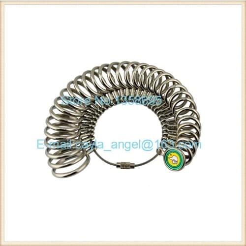 Free Shipping Metal Ring Sizer Finger Gauge Sizers Tools jewelry diy making Tools Size Measurer Tool 0-13 U.S Measuring Scale