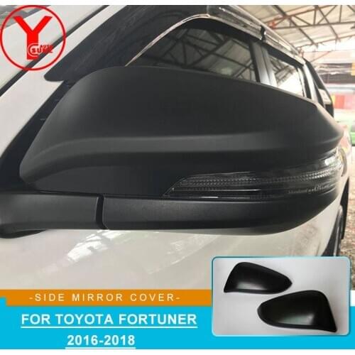 ABS black side rearview mirror cover for toyota rav4 2014-2017 hilux revo fortuner innova 2016 2017 2018 2019 accessories YCSUNZ