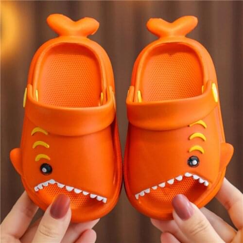 Childrens slippers Summer Boys and girls indoor antiskid soft bottom household cartoon cute baby bath slippers