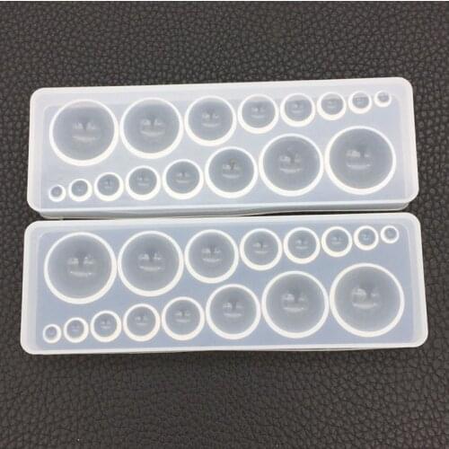 DIY Crystal Epoxy Resin Time Stone Molds for Pendant Crafts Round Handmade Cake Fondant Jewelry Tools