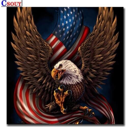 Eagle 5D Diy Diamond Mosaic Animals Diamond Painting Drawing Full Square Round Drill Diamond Embroidery Cross Stitch Home Decor