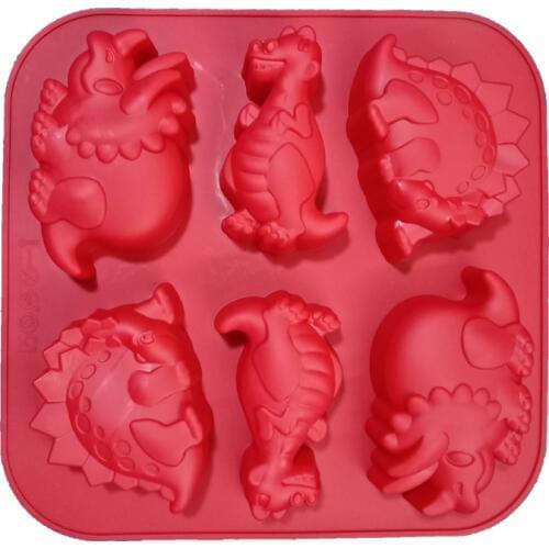 Dinosaur Cake Moulds 3D Silicone Mousse Chocolate Sugarcraft Dessert Baking Mold Fondant Cake Decoration Tool