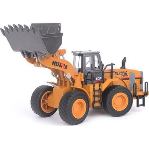 1/40 Scale Truck DieCast Alloy Metal Car Excavator Mining Charger Loader bulldozer Model Toy Engineering Truck Kids Collection