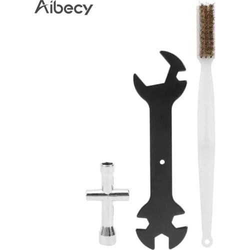 Aibecy 5-in-1 Nozzle Cleaning Tool Copper Wire Brush Wrench Hexagonal Sleeve 3D Printer Parts for Nozzle Hotbed Heat Block