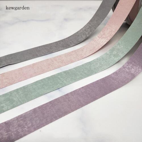 Kewgarden Matte pattern Cotton Satin Ribbons 25 mm 1" Handmade Tape DIY Brooch Hair Bow Ribbon Accessories Packing Riband 25Yard