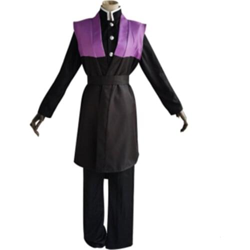 Anime Demon Slayer Cosplay Set Kimetsu No Yaiba Costumes Shinazugawa Genya Cosplay Costume Kimono Unisex Cosplay Uniforms