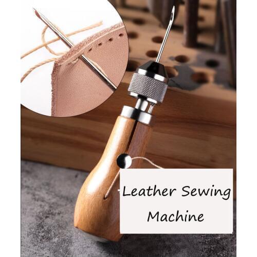 Leather sewing machine DIY Leather Sewing Tool Leather Hand Sewing Machine Waxed Thread for Leather Craft Edge Stitching