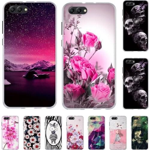 Soft TPU Case For Huawei Honor View 10 V10 Back Phone Cover For Huawei Honor View 10 Print Silicone Shells For Huawei Honor V 10