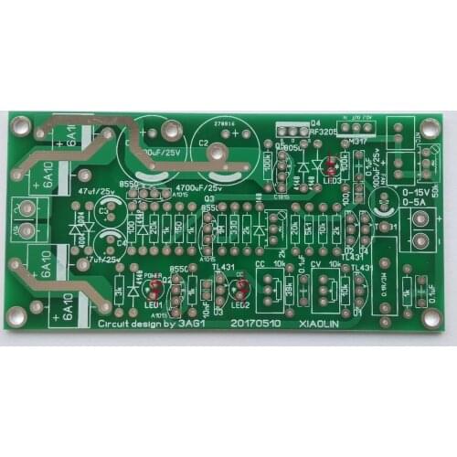 Adjustable Power Supply 0-15V 0-5A Self-made Learning Experiment Power Board DIY Spare Parts Kit