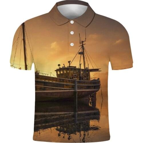 New fashion mens and womens T-shirt fishing printing 3d T-shirt polo shirt summer short-sleeved T-shirt male T-shirt XXS-6XL