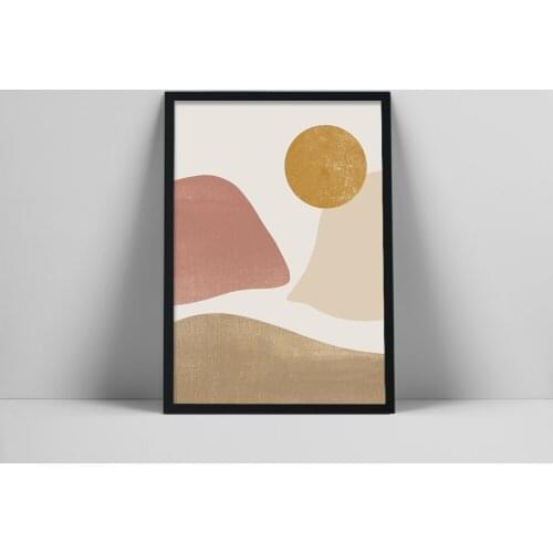 Landscape wall art, boho wall decor, landscape art print, abstract art print, mountains art print, minimal landscape arthite Fbs