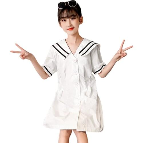 Dress Girl Patchwork Dress For Girl Casual Style Children Dress Summer Costumes For Girls 6 8 10 12 14
