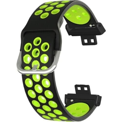 Wristband Watch Strap Dual Color Hollow Silicone Watch Strap Replacement Bracelet for HUAWEI Watch Fit