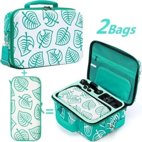 2 in 1 Animal Crossing Big Capacity Bag and Small Bag EVA Hard Carrying Storage Bag Case For NS Switch Console Protective Shell