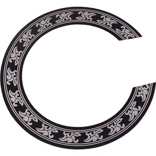 Tooyful Hard PVC Guitar Sound Hole Part Rosette Inlay Decoration for 40/41 inch Acoustic Classical Guitars Decal Accessories