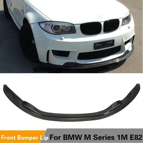 Carbon Fiber / FRP Front Bumper Lip Chin Spoiler For BMW 1 Series E82 M Bumper 2012 - 2016 Car Styling