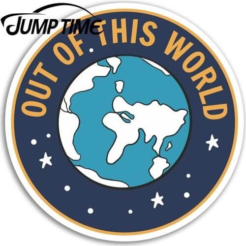 Jump Time for Earth Vinyl Stickers Planet Space World Globe Sticker Laptop Car Bumper Decal Waterproof Car Accessories