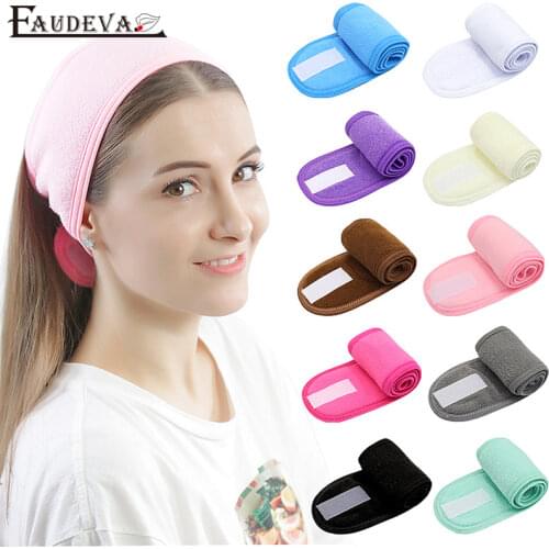 Women Elastic Yoga Headband Sport Sweatband Running Sport Hair Band Turban Outdoor Gym Sweatband Bandage Toweling Headbands