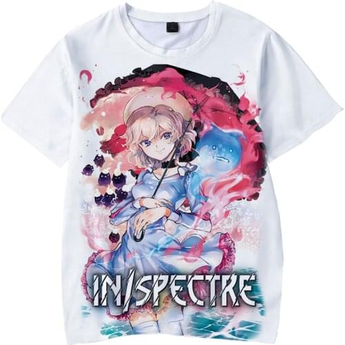 InSpectre Anime T-shirts 3D Prints Women Men Fashion Summer Short Sleeve Tshirts Hot Sale Casual Streetwear Clothes