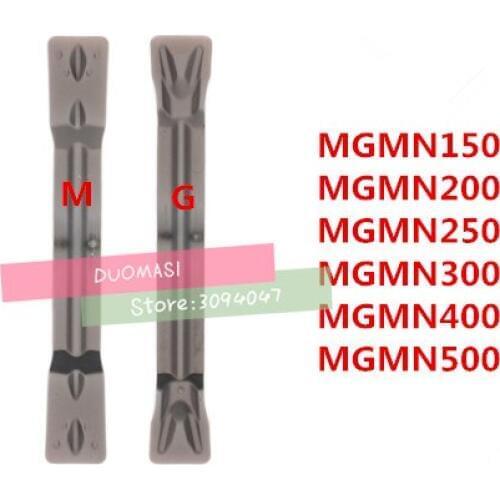 10PCS MGMN150 MGMN200 MGMN300 MGMN400 MGMN500 Carbide Insert Grooving Steel blade Knife plate cutter CNC lathe tool Holder MGEHR