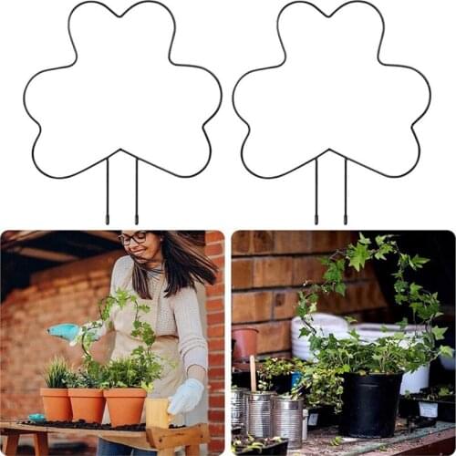 2 Pcs Garden Trellis for Climbing Plants Iron Plant Vine Trellis Metal Support Wire Rust Proof Plants Climbing Holder